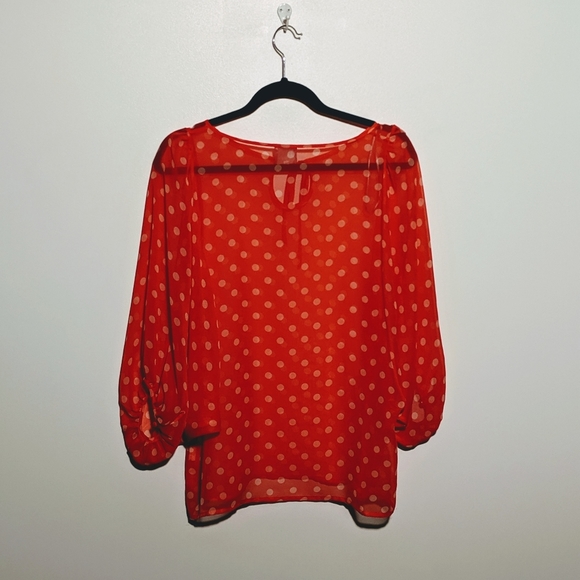 HI THERE Orange Blouse By karen walker Sz8 - Picture 2 of 7